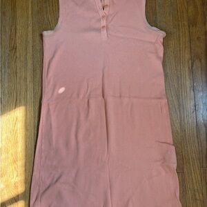 Lauren Ralph Lauren Peach Ribbed Tank Dress